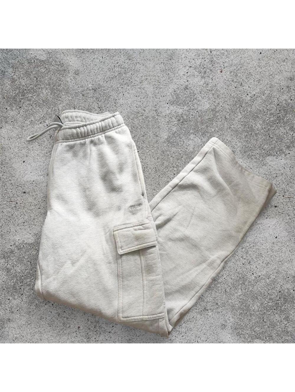 TNA sweatfleece mega cargo sweatpants in heather grey